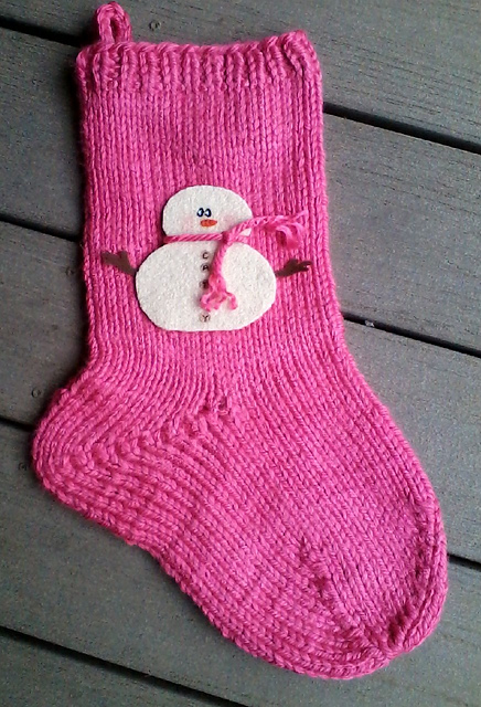 Quick to Knit Christmas Stocking