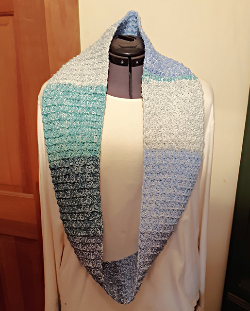 Ravelry: Easy Trinity Infinity Scarf pattern by Christine Mercer-Shank