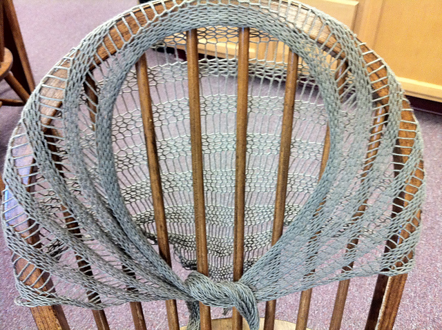 Horizontal Drop Stitch Triangle Shawl