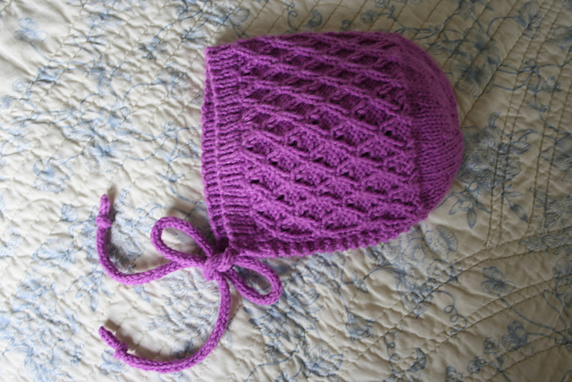 Girl's Lace Smock Cardie & Bonnet