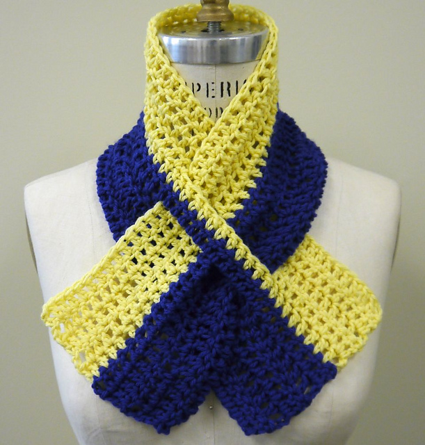 Boston Strong Scarf (Crochet Version)