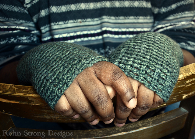 Beginner Tunisian Mitts