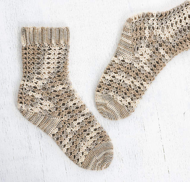 Seaside Shells Socks