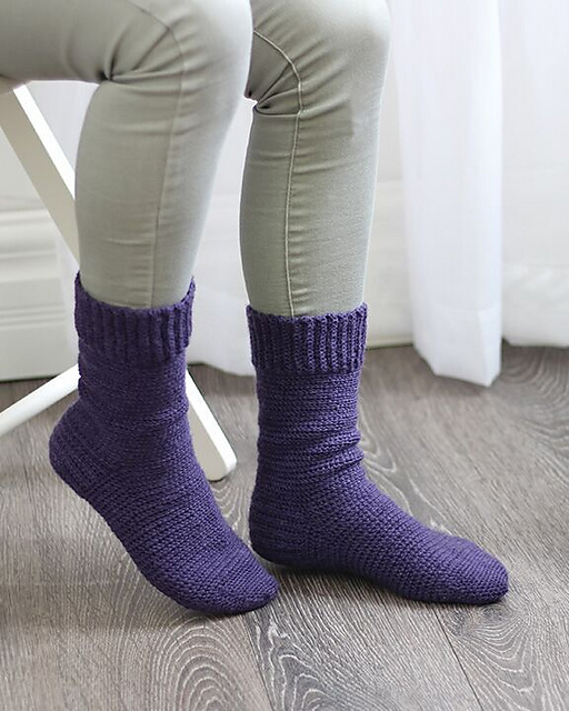 Beltline Cuff-Down Socks