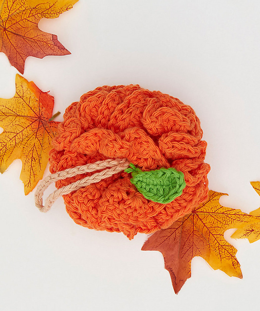 Pumpkin Pouf Scrubby
