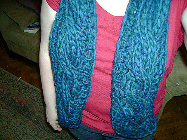 Giant Cable Scarf