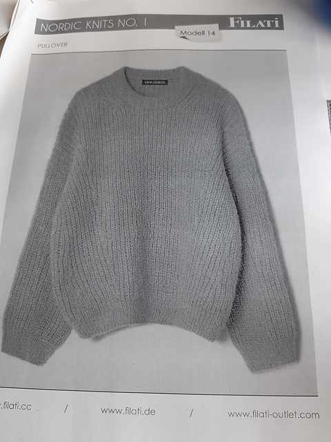 # 14 Pullover im Halbpatentmuster