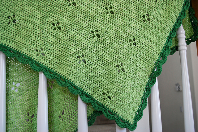 Eyelet Stroller Blanket