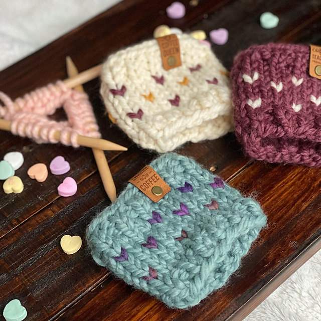 Little Hearts Cup Cozy