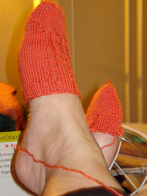 Twisted Rib Toesie