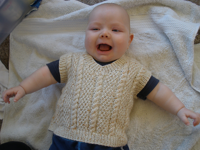 Design C - Cabled Tank Top and Waistcoat Vest