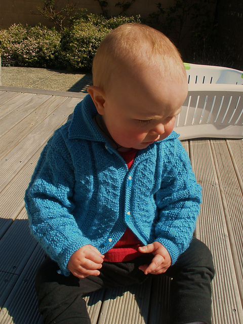 Textured Cardigans, Hat, and Blanket