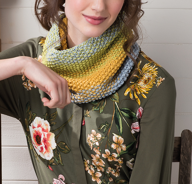 Ombre cowl & headband