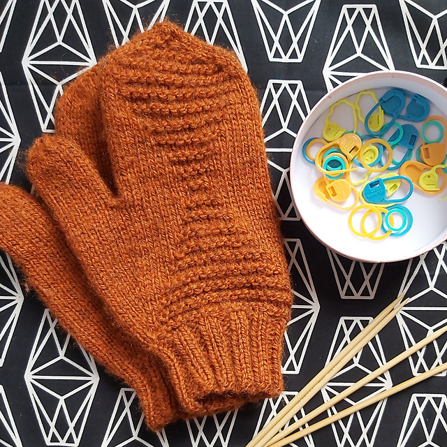 Foldline mittens