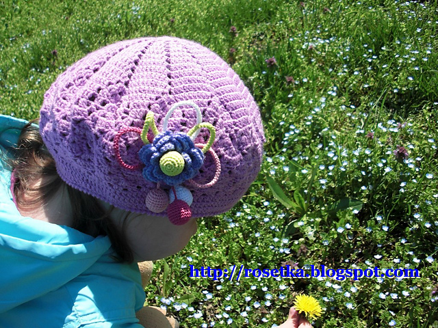 Beret "Purple Spring"