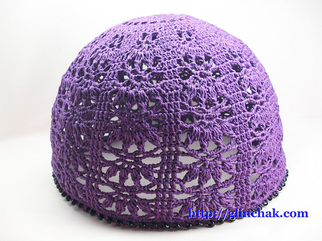 Openwork crochet hat "Blackberry"