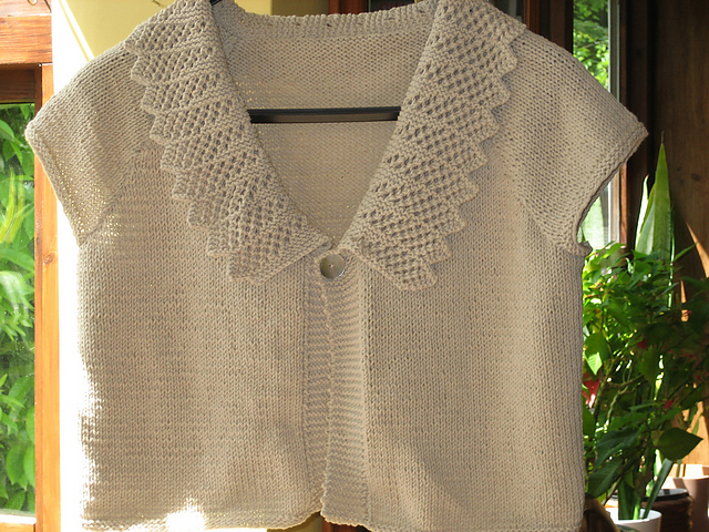 Design H - Lacy Collared Cardigan