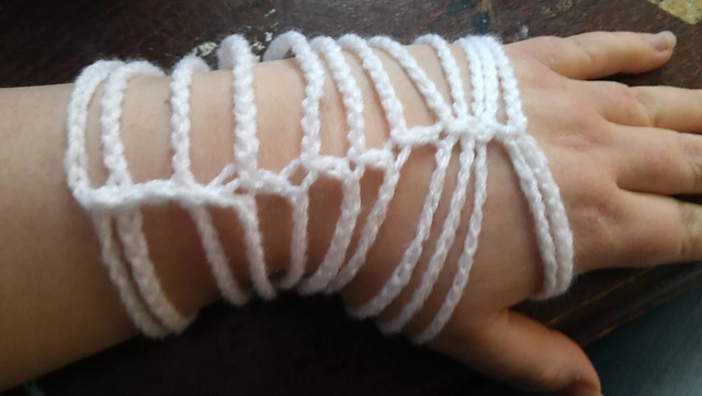 Spooky Spiderweb Cuffs