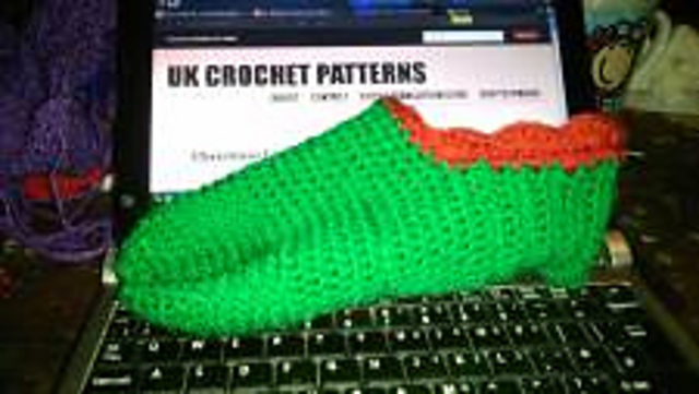 Crochet Christmas Slippers