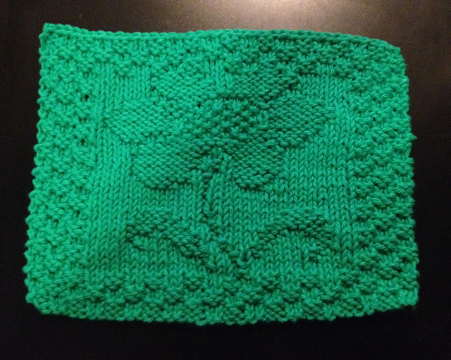 Ravelry Flower Dishcloth pattern by Rachel Knit Creations
