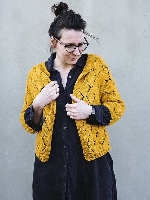 Diamond cotton cardigan