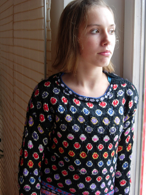 Floating Circles Sweater For a Child