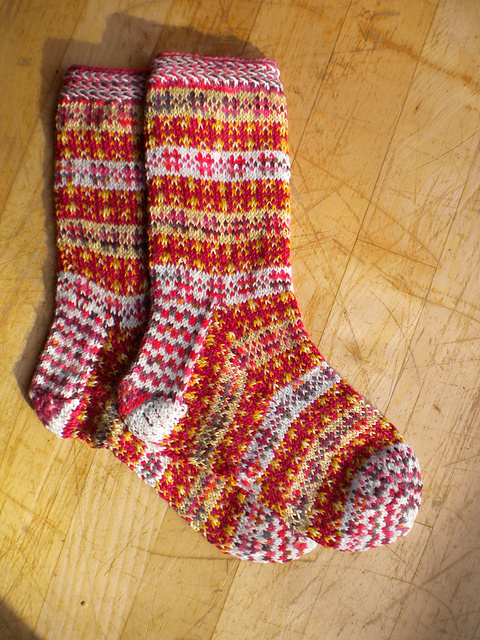 Fair Isle Stash Socks