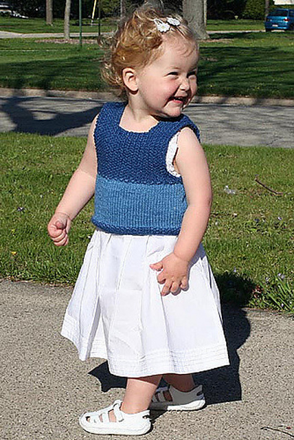 Linen-Stitch Baby Tank