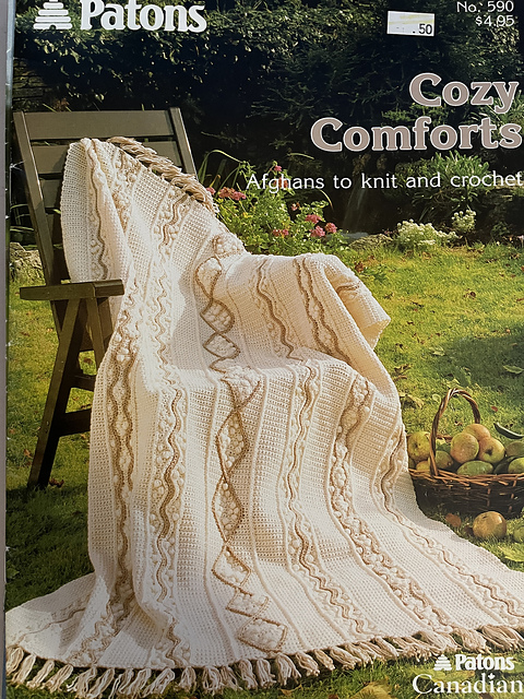 Aran Style Crochet Afghan