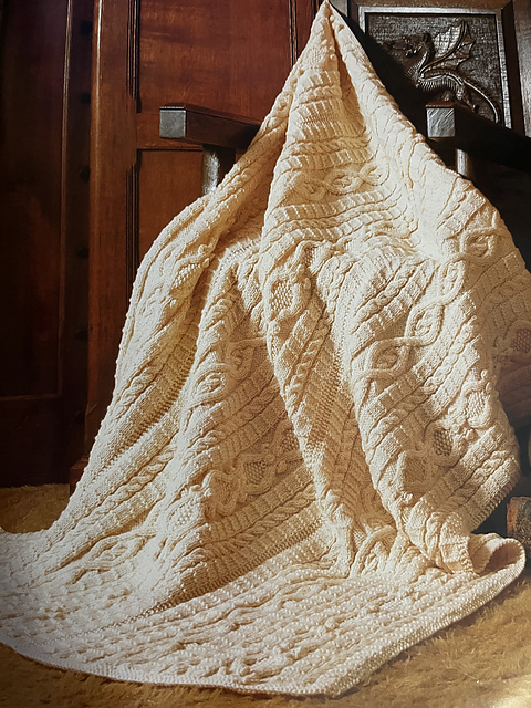 Cabled Afghan