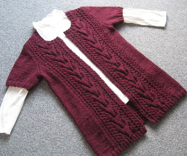 #11 Aran Lace Long Cardigan