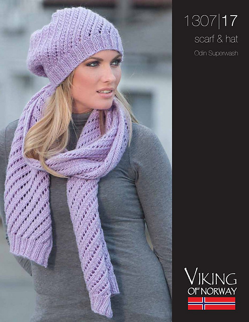 1307-17 Skjer og lue/ Scarf And Hat