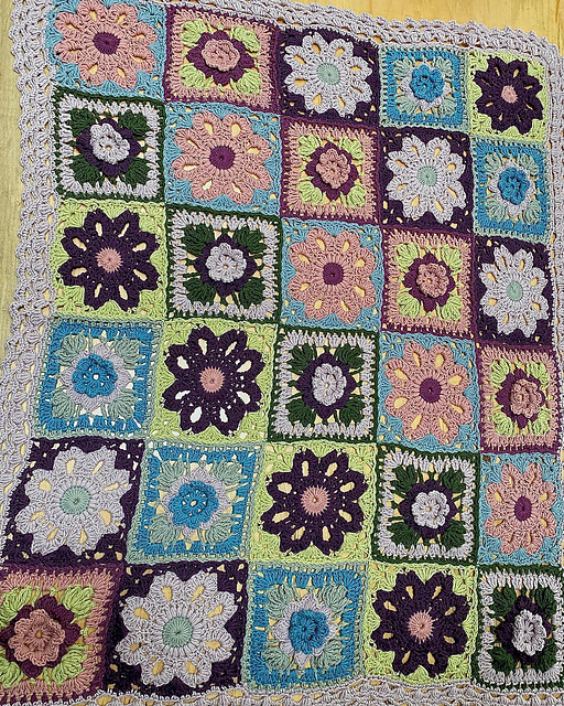 Flower Receiving Blanket