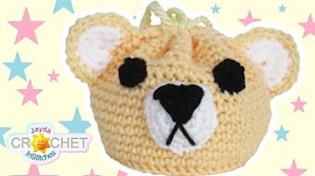 Teddy Bear Drawstring Bag
