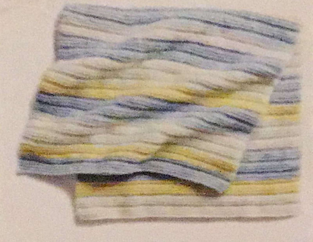 Ridgy Knit Baby Blanket