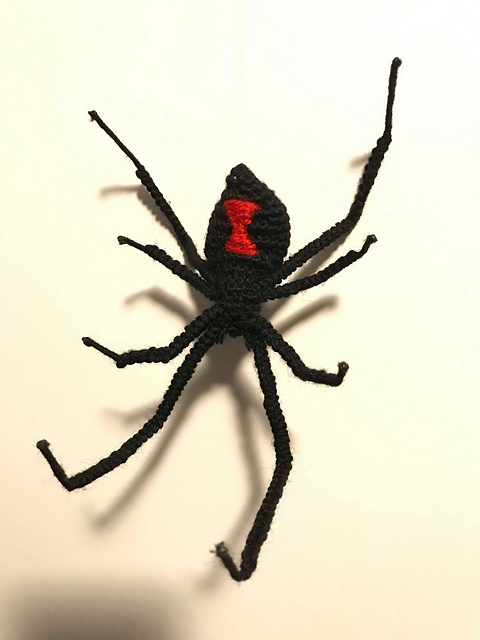 Black widow spider amigurumi