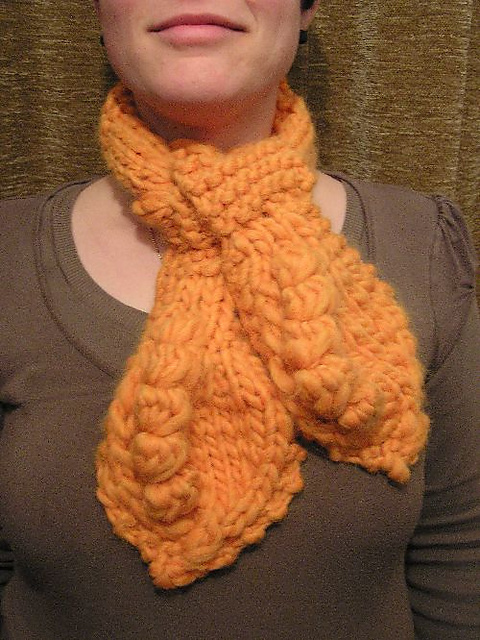 Bobble Leaf Scarf