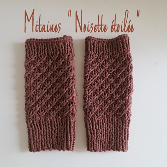 Mitaines "Noisette étoilée"