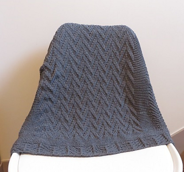 Charcoal baby blanket
