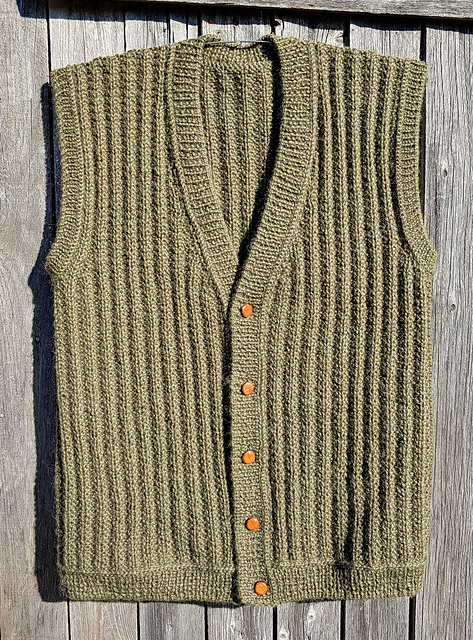 Ravelry: Greg's Favorite Vest pattern by Two Sticks and a Ball of String