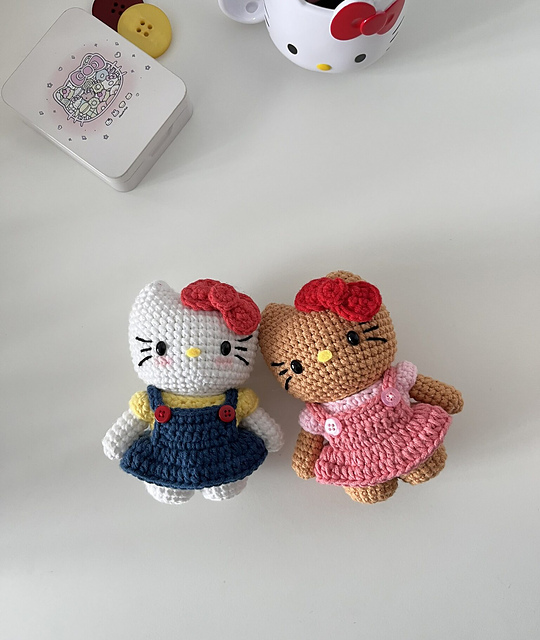 Hello Kitty plushie in a dress