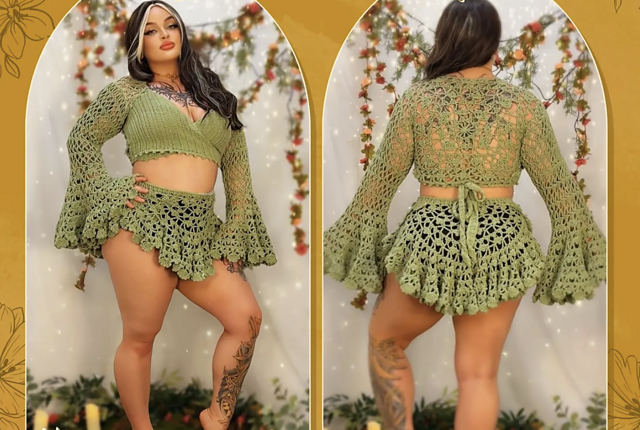 Elowen Top and Skirt Set