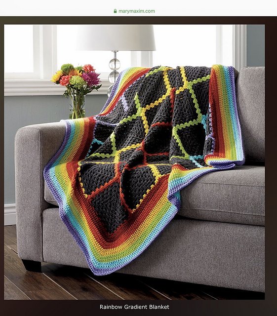 Rainbow Gradient Blanket