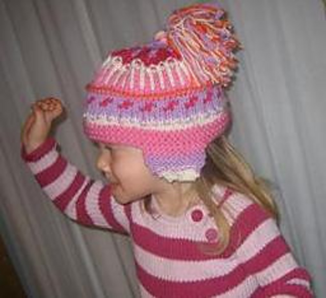 Colorful Hat with Earflaps