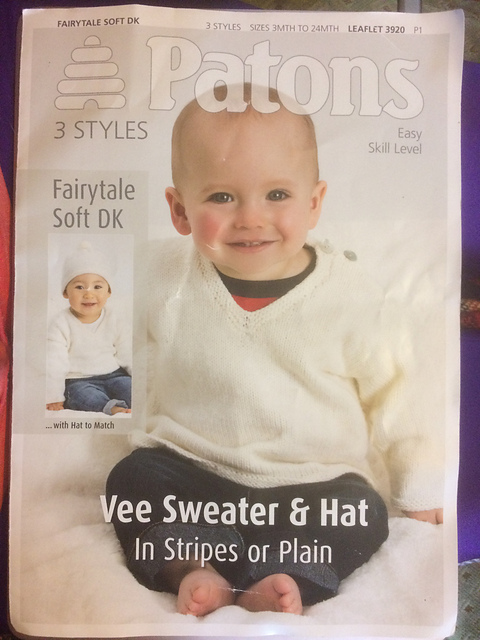 Vee Sweater and Hat 3920