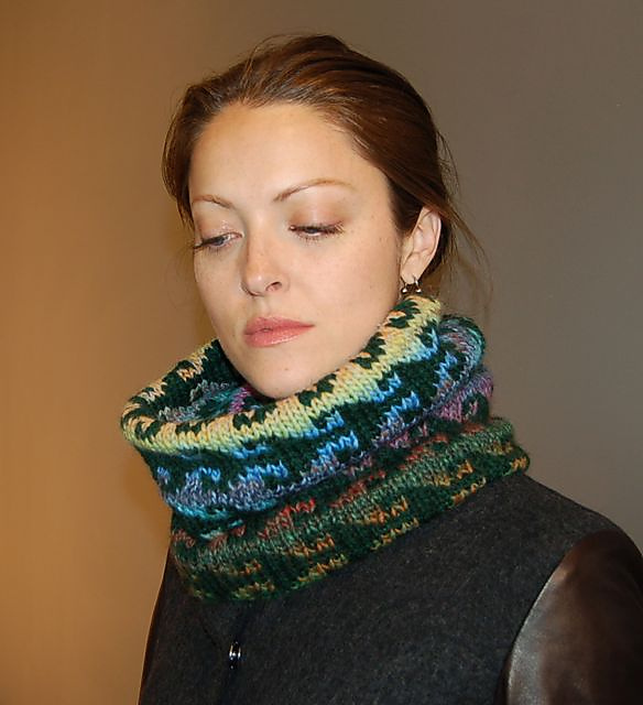 Let-the-yarn-do-the-work Cowl