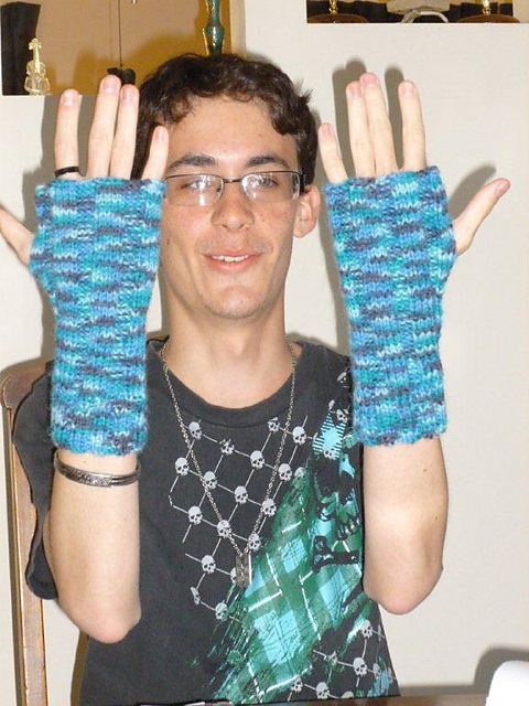 fingerless mittens