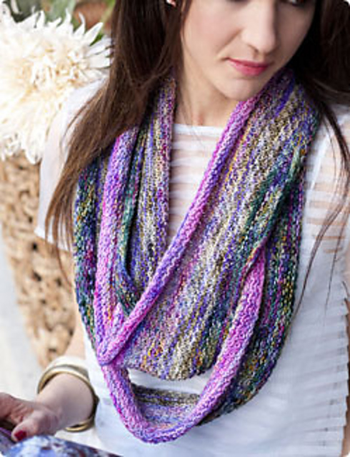 PURPLE & PINK EXTRA LONG COWL
