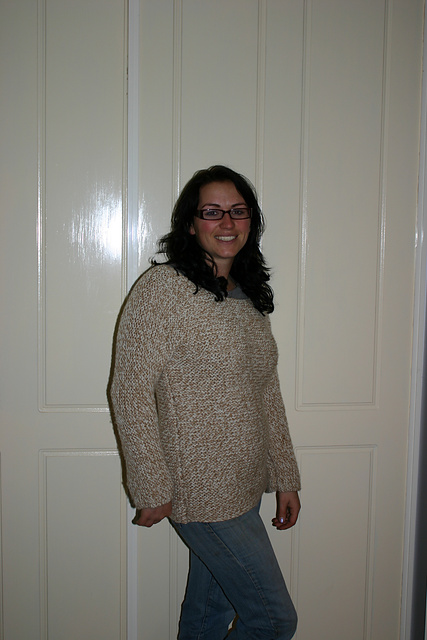 Sweater with separate collar