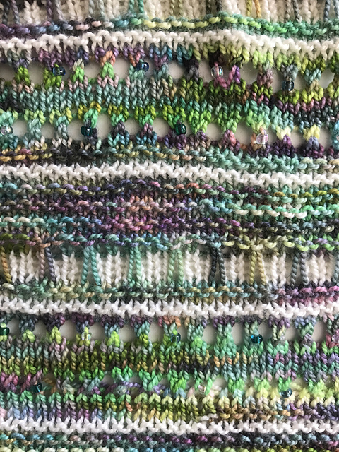 Beads and Lace Shawl